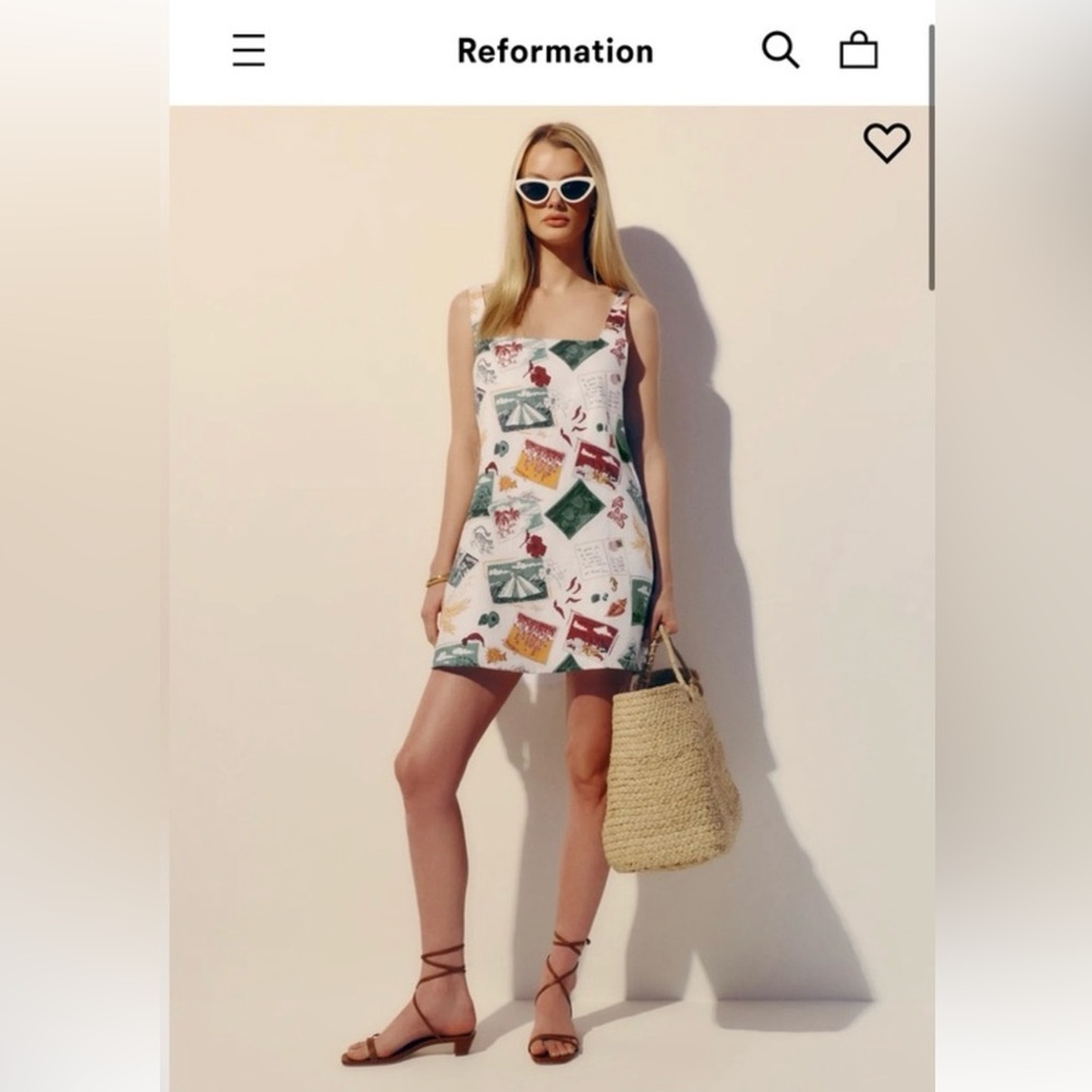 Reformation Cami Linen Dress - size 4